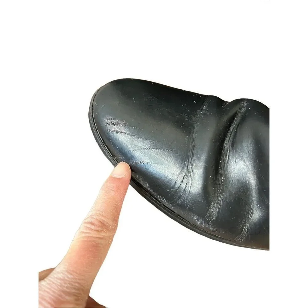 Birkenstock Knee High Black Leather Riding Style Boots Women’s 8 Equestrian